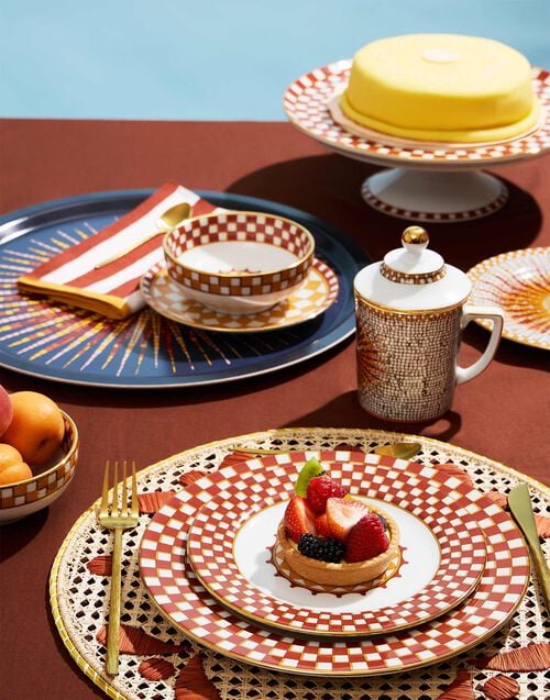 La Doublej Dessert Plates Set Of 2 Apollo Brick In Porcelain