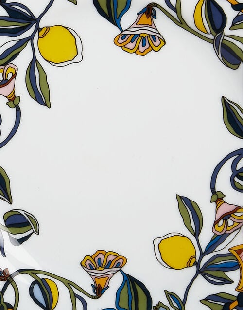 La Doublej Dessert Plates Set Of 2 Borboni White In Porcellain