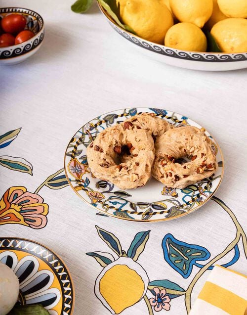 La Doublej Dessert Plates Set Of 2 Borboni White In Porcellain