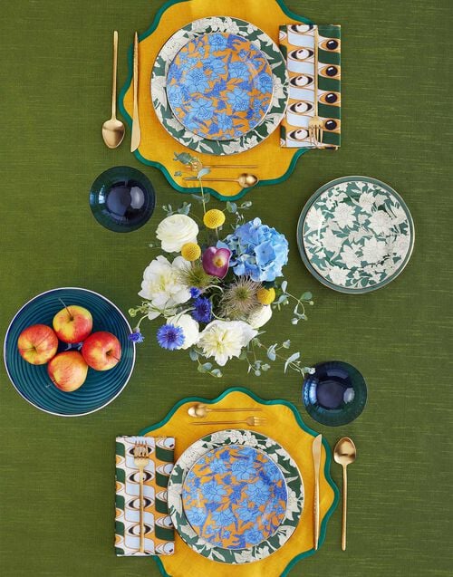 La Doublej Dessert Plates Set Of 2 Lilium Zafferano In Porcelain