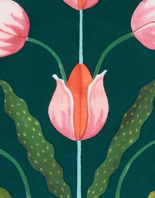 La Doublej Dessert Plates Set Of 2 Tulips In Porcelain