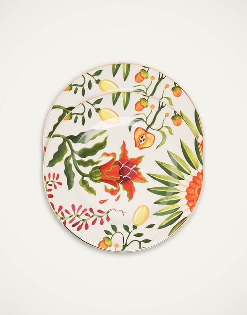la doublej Dinner Plates Set Of 2 Eden in Porcelain