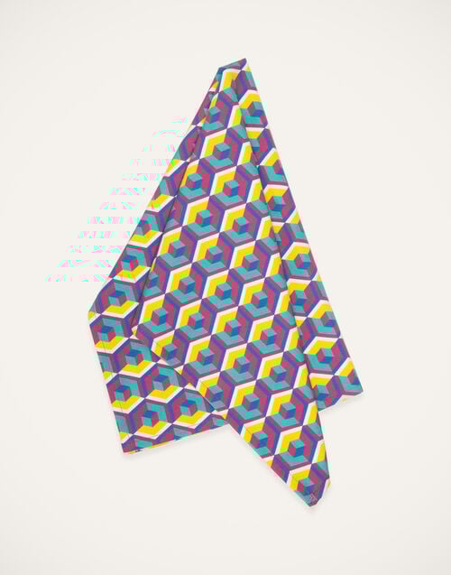 la doublej Dishtowel (50x70) Cubi Giallo/Fucsia in Cotton