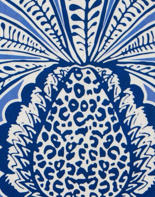 La Doublej Disk Placemats Set Of 2 Big Pineapple Blue In Cork