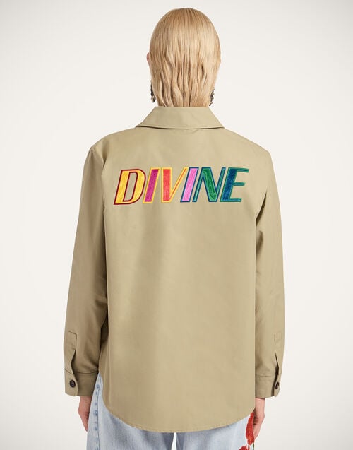 La Doublej Divine Jacket Solid Salvia In Cotton Drill