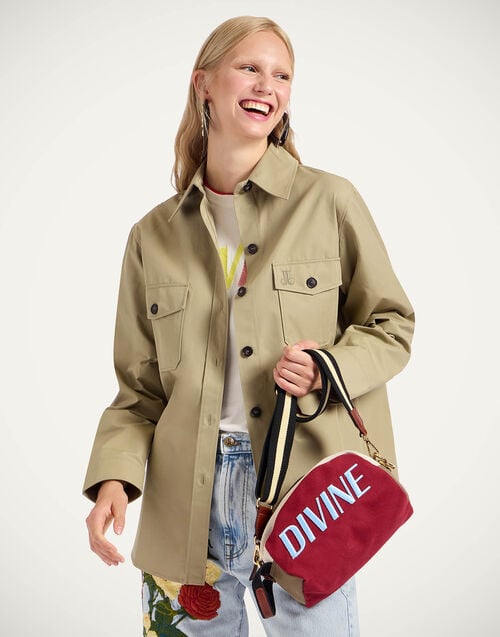 la doublej Divine Jacket Solid Salvia in Cotton Drill