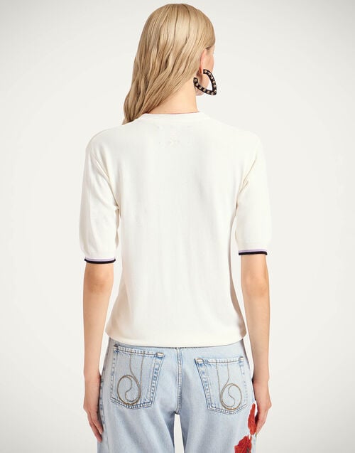 La Doublej Divine Tee Divine White In Viscose Jersey