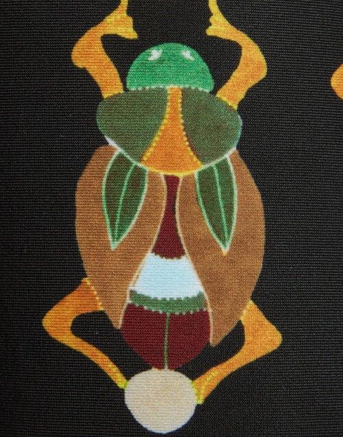 La Doublej Edie High Boots Scarab Black In Elastic Lycra