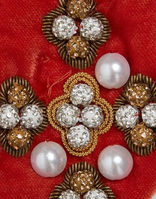 La Doublej Ella 2-Ways Stole Solid Orange In Velvet