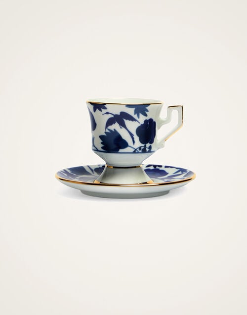 La Doublej Espresso Cup Set Of 2 Wildbird Blue In Porcelain