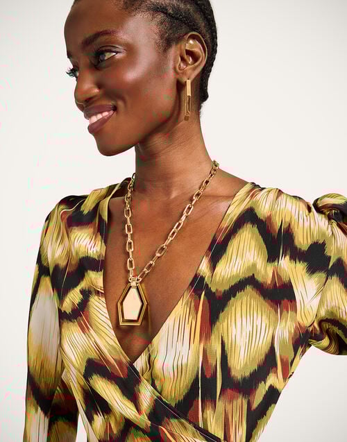 La Doublej Femme Dress Monarch Black In Crepe De Chine