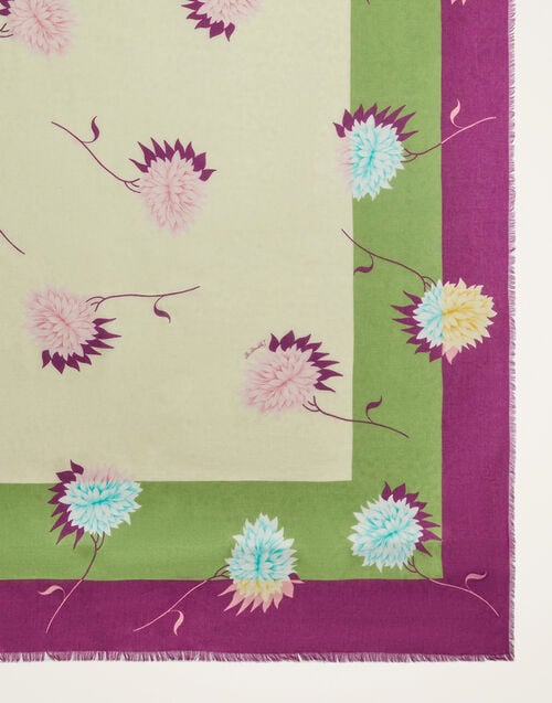 La Doublej Foulard 120 Derby Placée Multicolor In Modal Silk