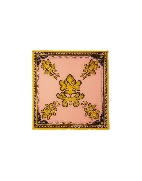 La Doublej Foulard 140 Herald Fuchsia In Modal Silk