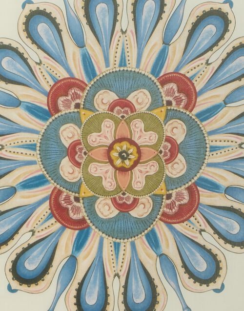 La Doublej Foulard 140 Nucleus Placée Blue In Modal Silk