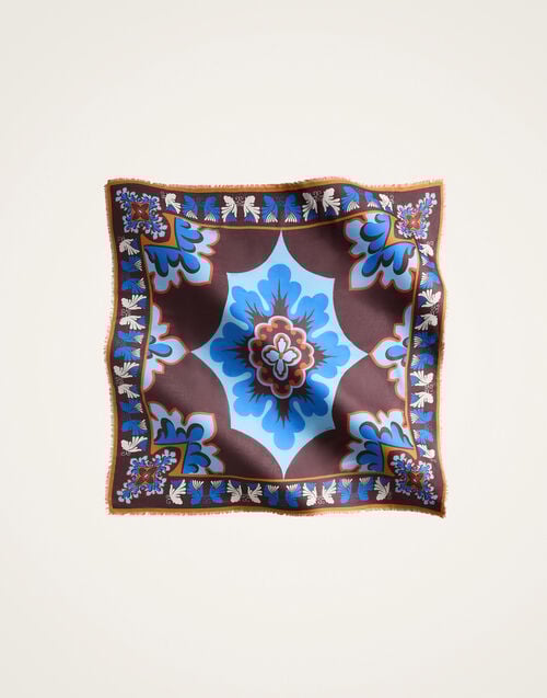La Doublej Foulard 140 Palazzo Light Blue In Modal Silk