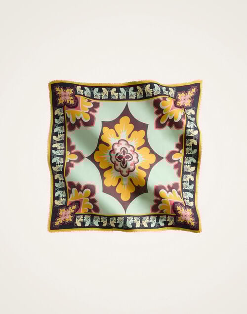 La Doublej Foulard 140 Palazzo Yellow In Modal Silk