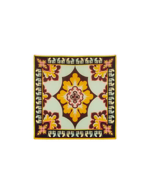 La Doublej Foulard 140 Palazzo Yellow In Modal Silk