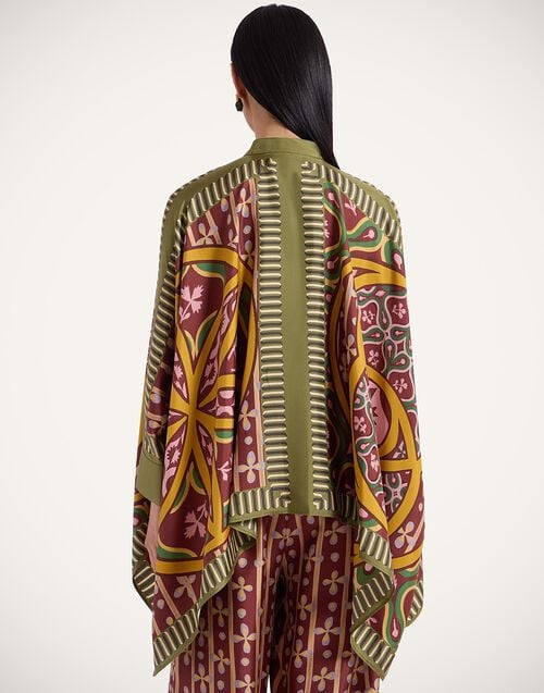 La Doublej Foulard Shirt Eclipse Placée Yellow In Silk Twill