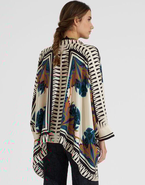 La Doublej Foulard Shirt Florence Placée In Silk Twill