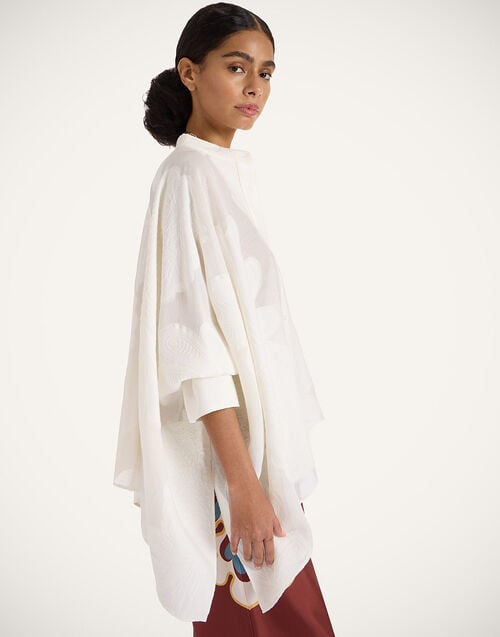 La Doublej Foulard Shirt Pineapple Lace In Jacquard