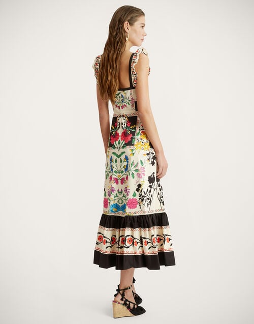 La Doublej Gingerbread Dress Plaza Placée Ivory In Flat Cotton Stretch