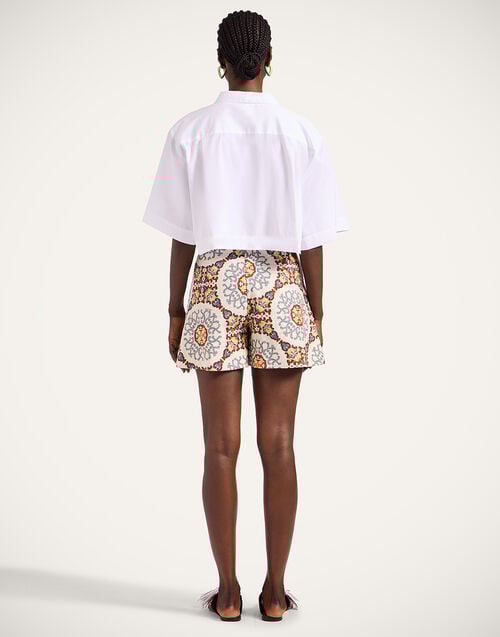 La Doublej Good Butt Shorts Ballata Ivory In Rustic Cotton