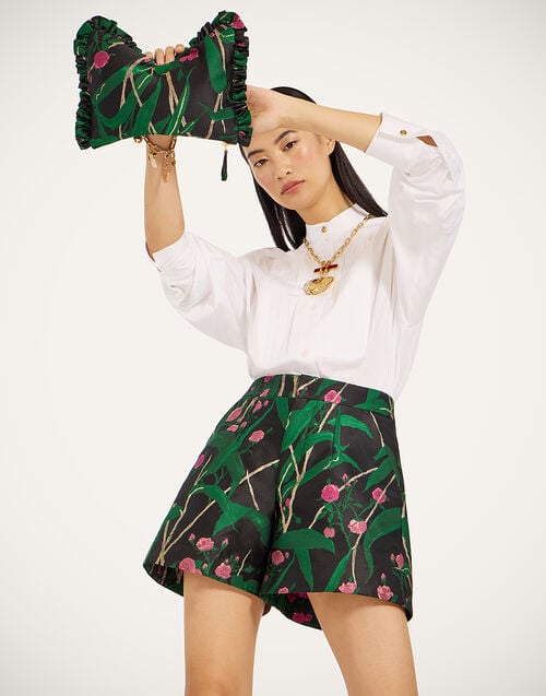 la doublej Good Butt Shorts Bamboo Black in Jacquard