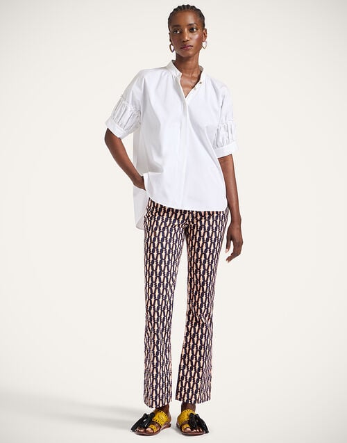 La Doublej Grace Shirt Solid White In Tailor Poplin