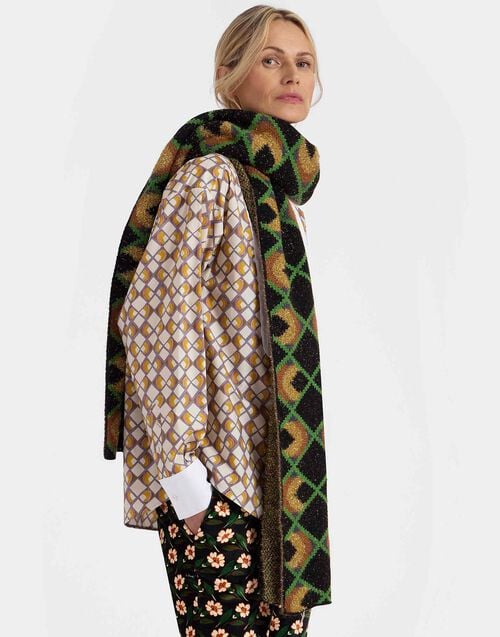 la doublej Half-Light Scarf Half-Light Black in Jacquard