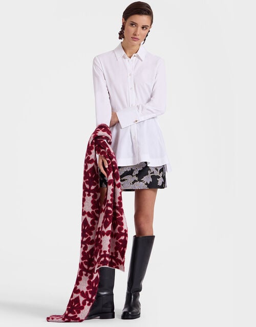 La Doublej Half-Light Scarf Herald Cream In Light Mohair