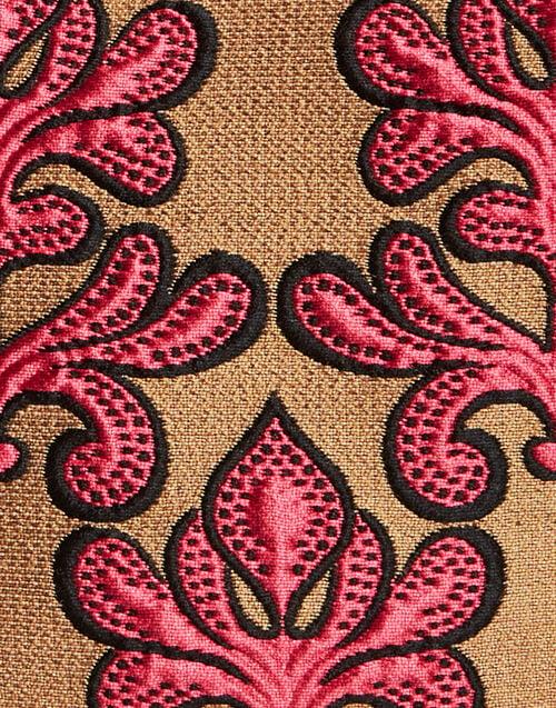 La Doublej Hand Pochette Herald Fuchsia In Jacquard