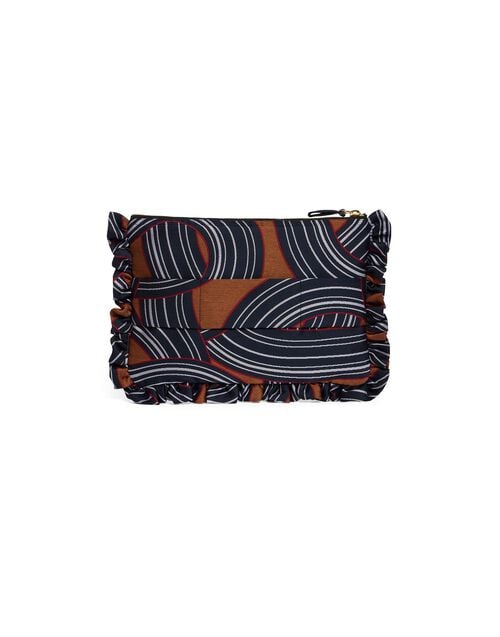 La Doublej Hand Pochette Montecarlo Blue In Jacquard