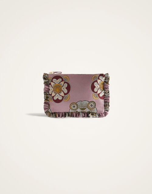 La Doublej Hand Pochette Nucleus Dusty Pink In Nucleus Jacquard