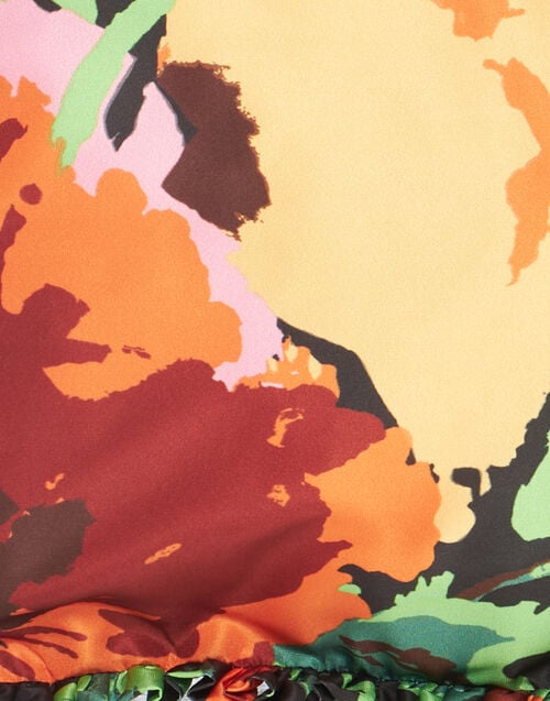 La Doublej Hand Pochette Wonderland Black In Light Faille