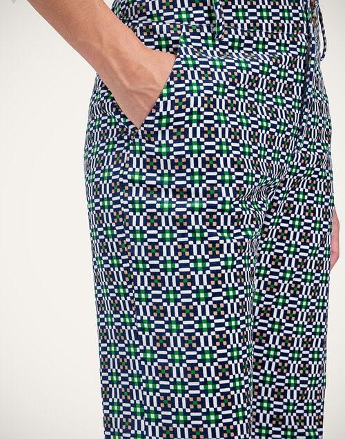 La Doublej Hendrix Pants Byte Micro Green In Cotton Velvet