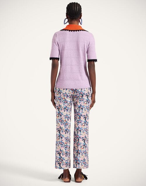 La Doublej Hendrix Pants Mini Tropicana Mauve In Rustic Cotton