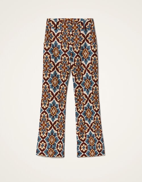 La Doublej Hendrix Pants Palazzo Chocolate In Rustic Cotton