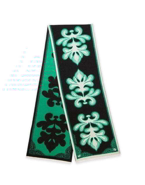 La Doublej Herald Scarf 30 Herald Black In Wool Silk