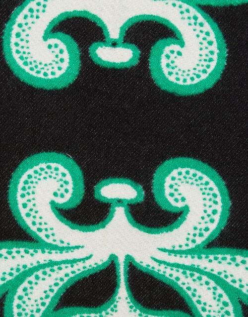 La Doublej Herald Scarf 30 Herald Black In Wool Silk