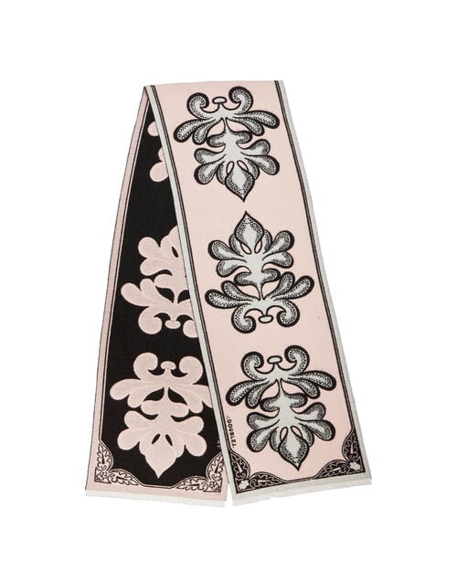 La Doublej Herald Scarf 30 Herald Light Pink In Wool Silk