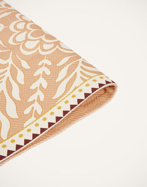 La Doublej Herringbone Placemats Set Of 2 Tudor Pink In Cotton Chevron