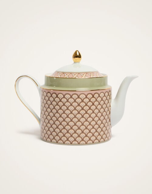 la doublej Impero Teapot Odysseus Dusty Pink in Porcelain