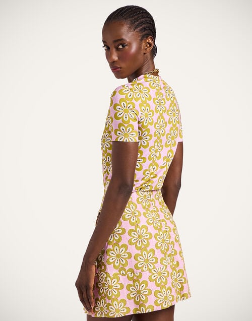 La Doublej Jazzercize T-Shirt Caper Pink In Jersey Stretch