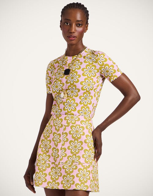 la doublej Jazzercize T-Shirt Caper Pink in Jersey Stretch