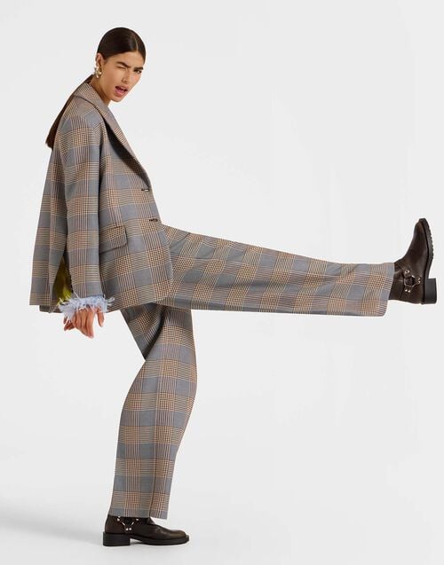 La Doublej Jones Jacket Moors Multicolor In Viscose Tailoring