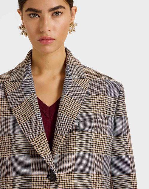 La Doublej Jones Jacket Moors Multicolor In Viscose Tailoring