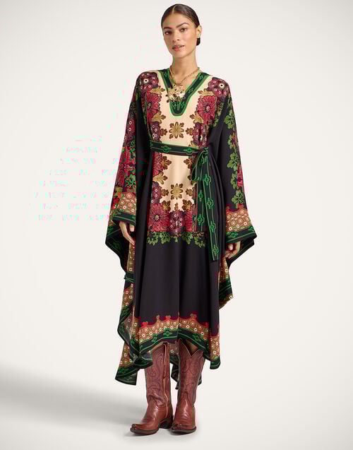 La Doublej Karis Kaftan Bounty Placée Red In Viscose