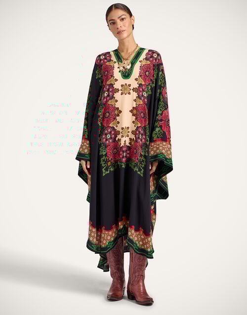 La Doublej Karis Kaftan Bounty Placée Red In Viscose
