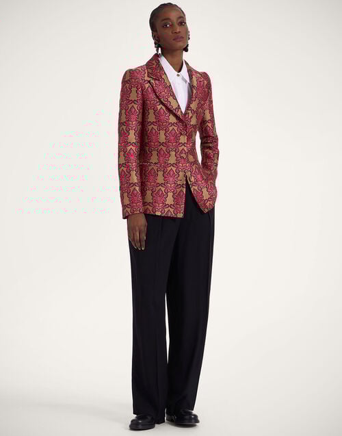 La Doublej 24/7 Jacket Herald Fuchsia In Jacquard