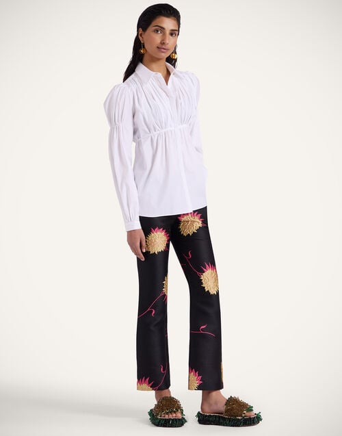 la doublej 24/7 Pants Derby Black in Jacquard